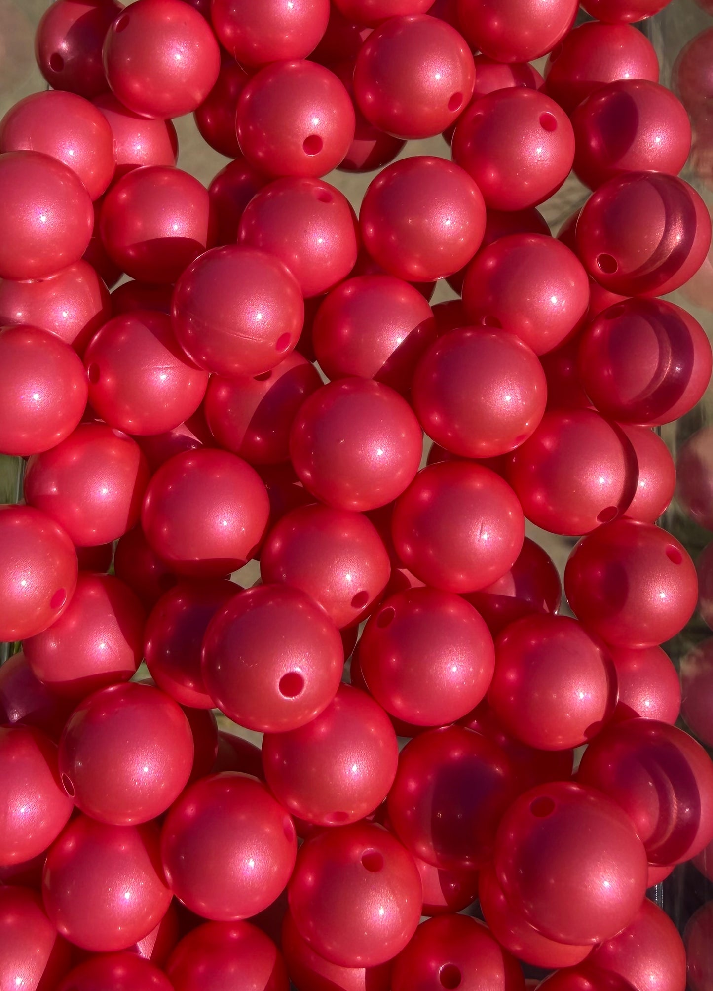 Flamingo Shimmer- Silicone Bead 15mm