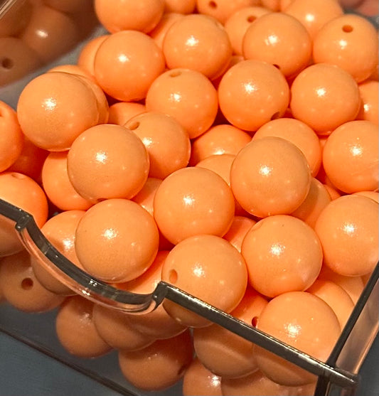Georgia Peach- Opal Silicone Bead 15mm