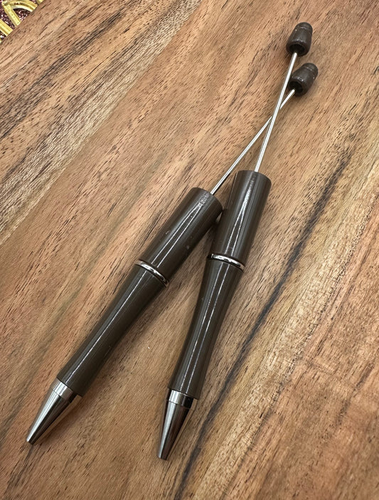Chocolate Brown-Beadable Pen