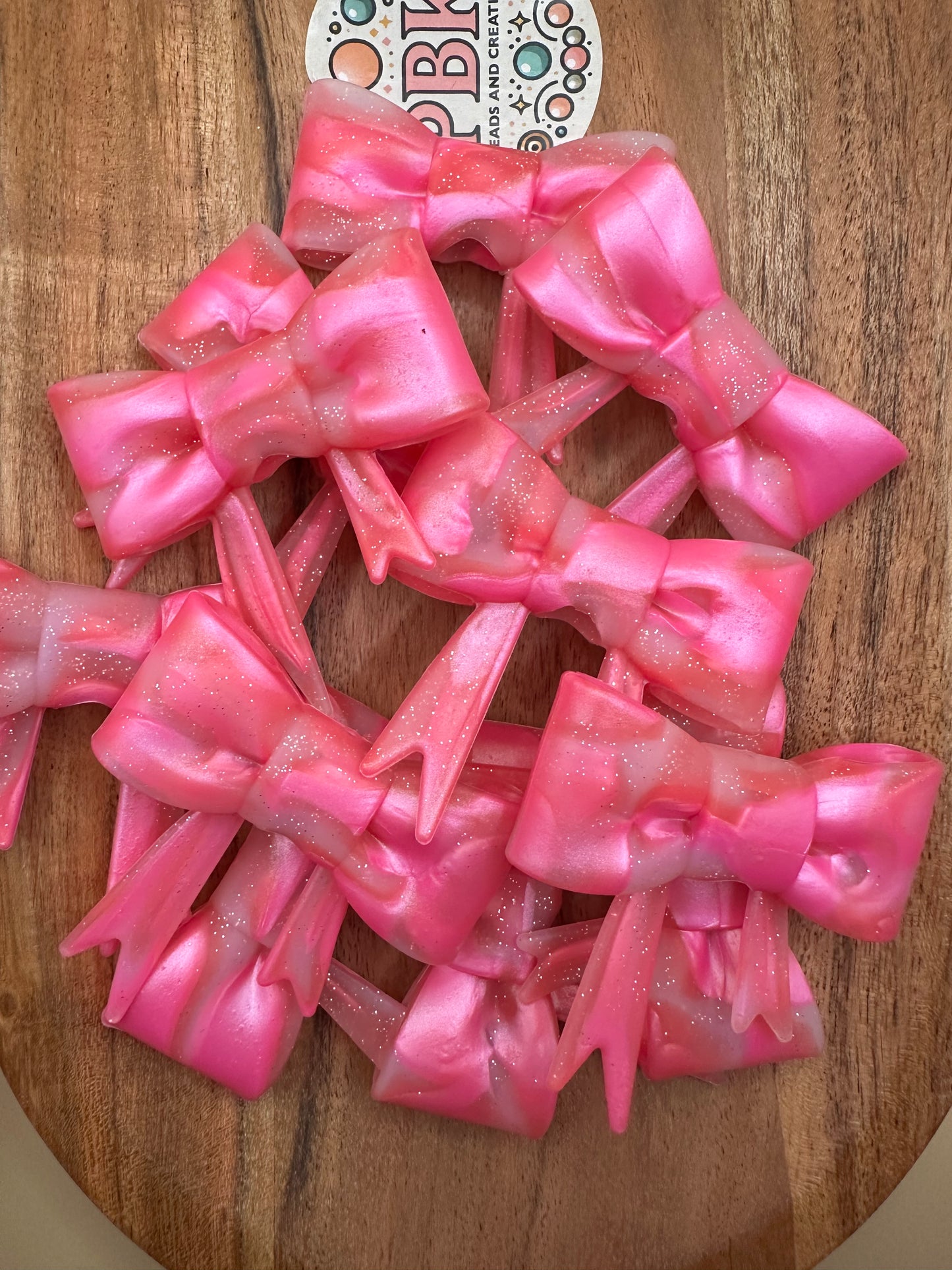 Straw Topper & Focal Bow - Silicone Bead