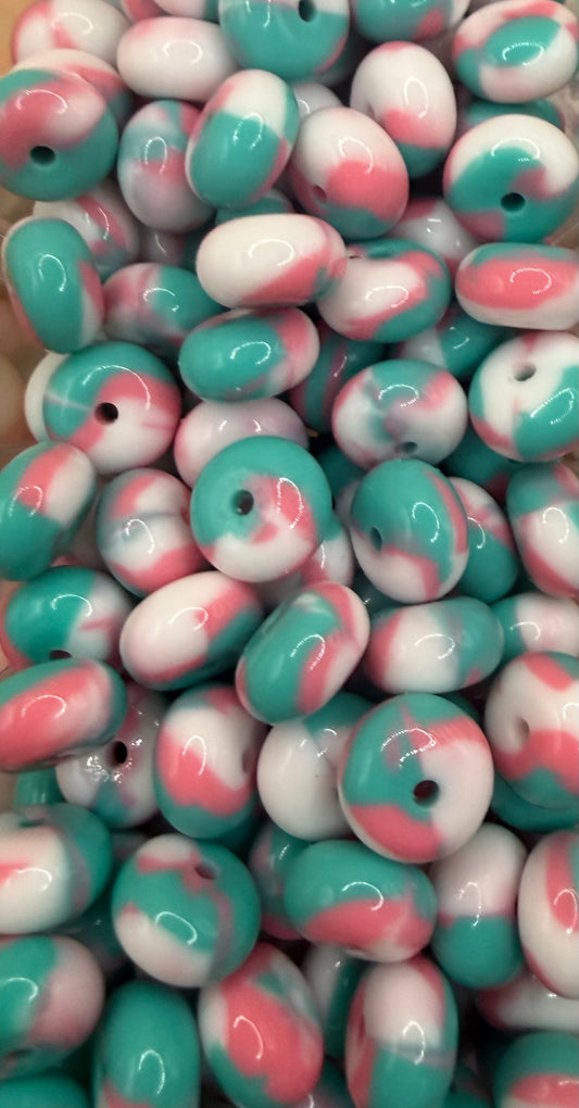 Retro- Silicone Bead Abacus 14mm