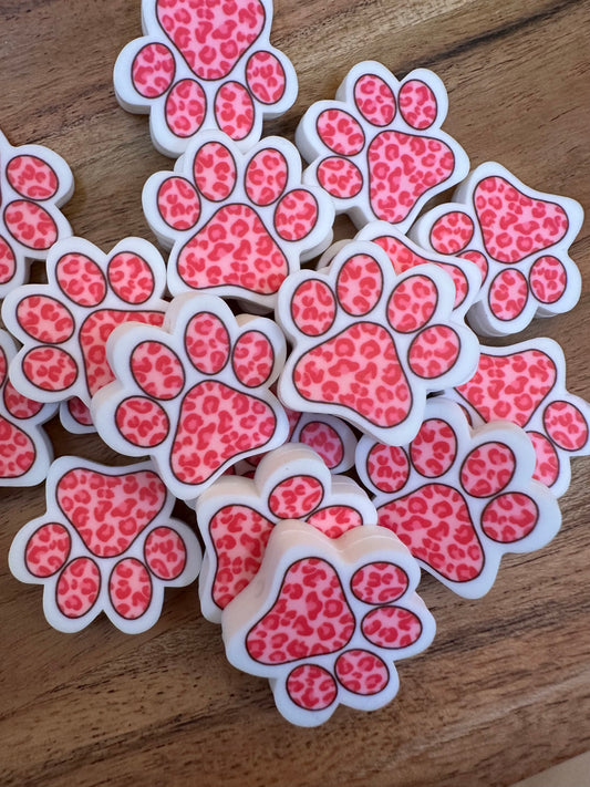 Pink Paw Print- Focal