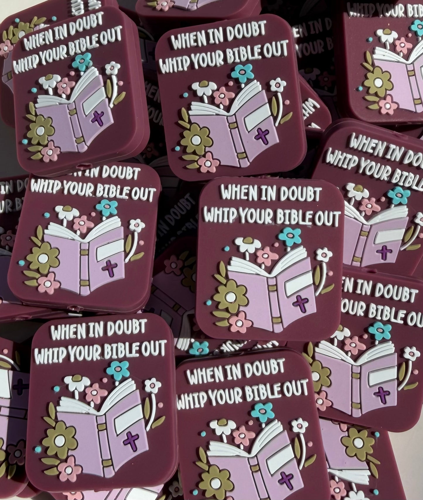 When In Doubt, Whip Your Bible Out- EXCLUSIVE TO PBK- Silicone Focal Bead