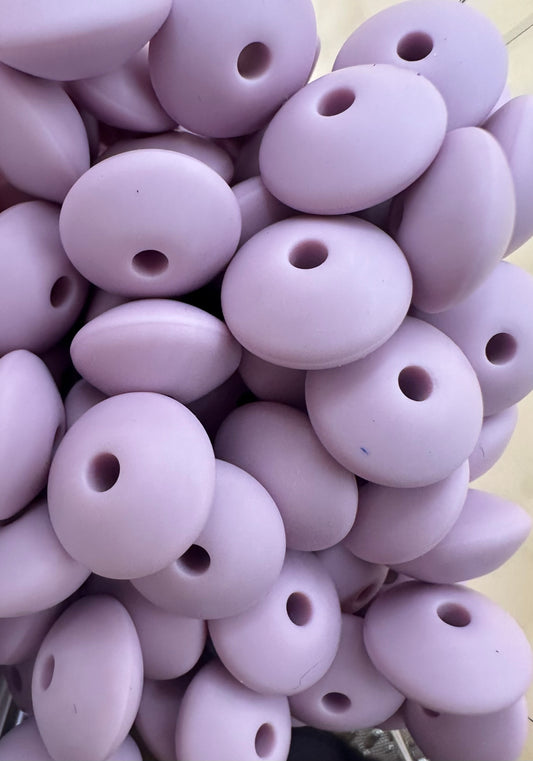 Lilac Lentil- Silicone Bead