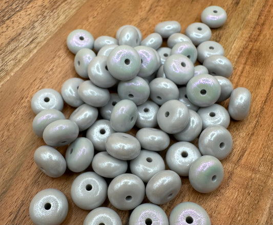 Gray Opal- Silicone Bead Abacus 14mm