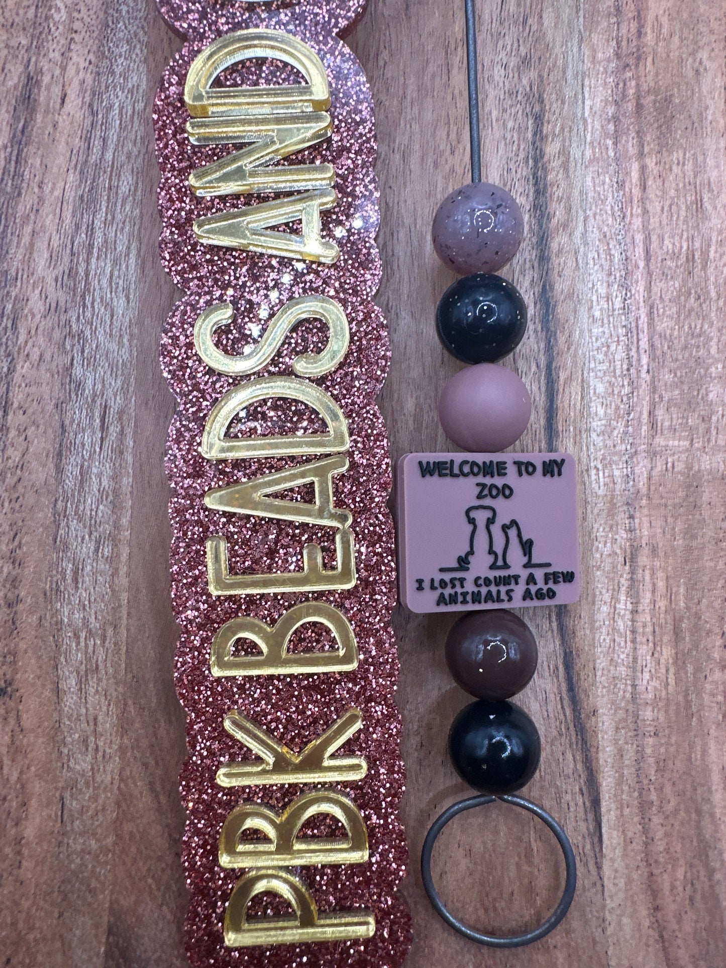 Welcome to my Zoo- Silicone Focal Bead