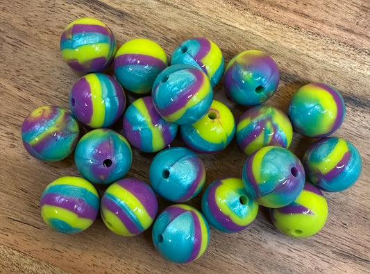 Electric Swirl Liquid- Silicone Bead 15mm