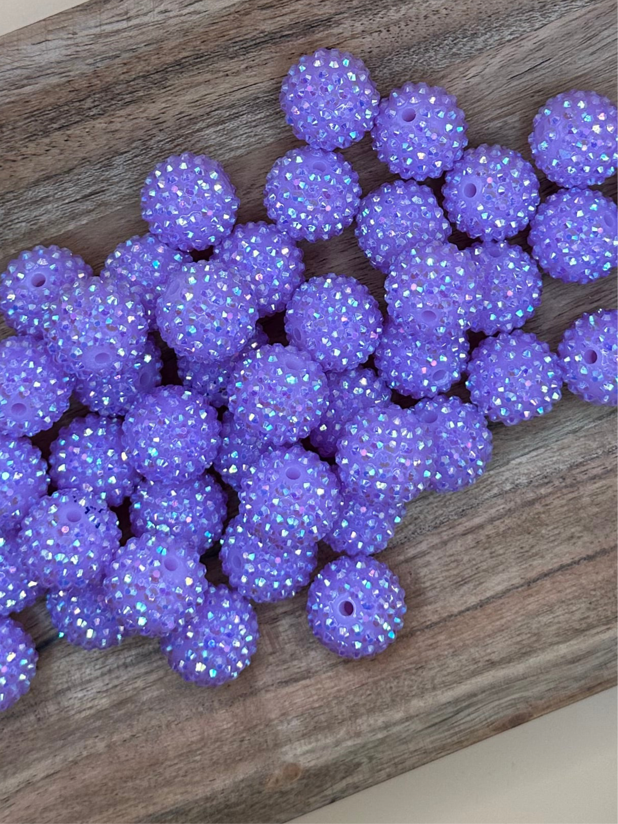 Light Purple- Rhinestone Acrylic 20mm