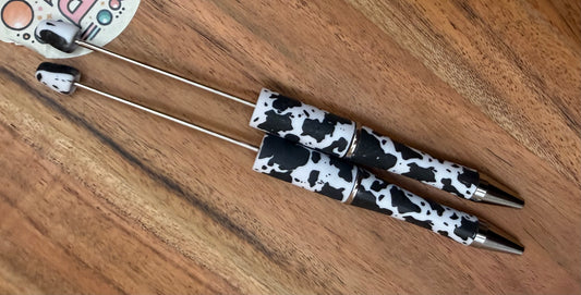 Cow Print- Beadable Pen