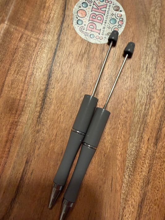 Gray- Beadable Pen