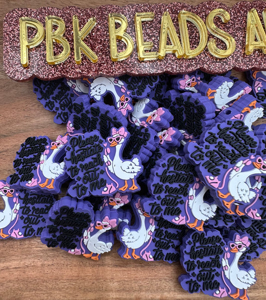 Please Hesitate- EXCLUSIVE TO PBK- PVC Focal Bead