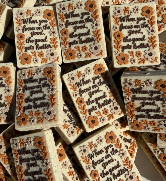 When you focus on the good, the good gets better- EXCLUSIVE TO PBK- Silicone Focal Bead