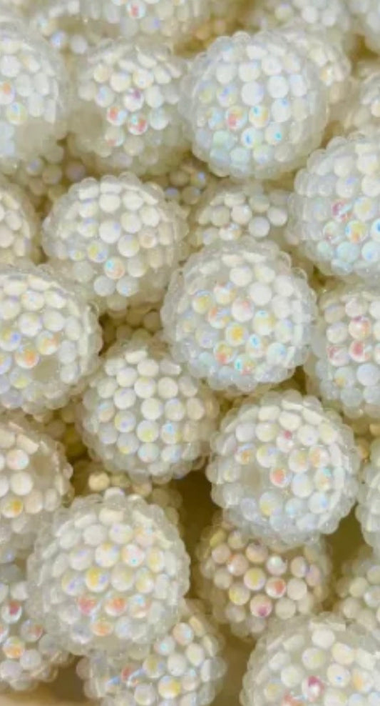 White- UV Rhinestone Acrylic