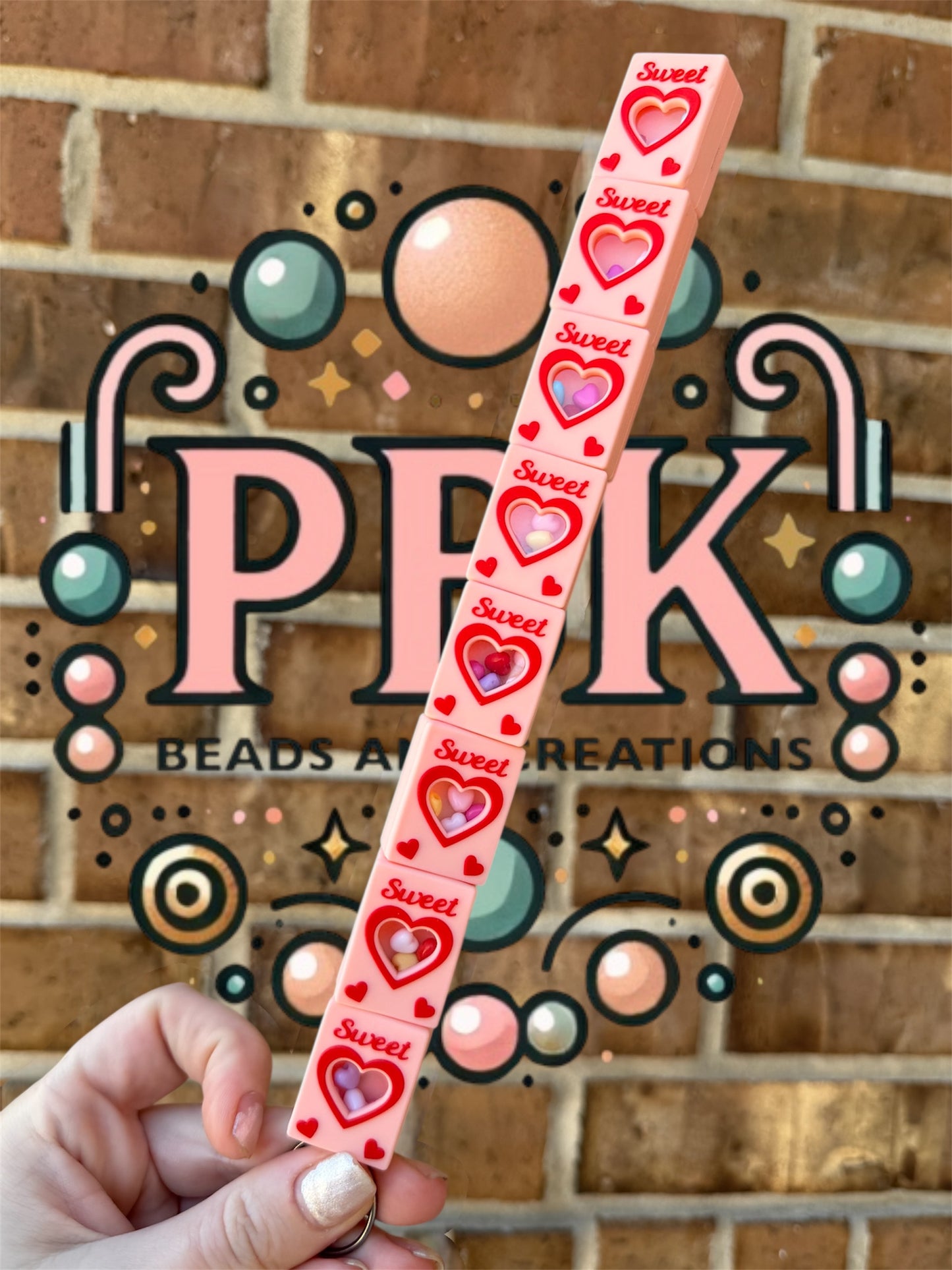 (PREORDER) 3D Valentines Sweet Candy Box - EXCLUSIVE TO PBK- Silicone Focal Bead