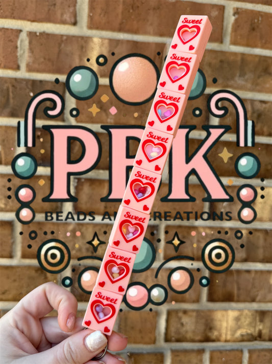 (PREORDER) 3D Valentines Sweet Candy Box - EXCLUSIVE TO PBK- Silicone Focal Bead