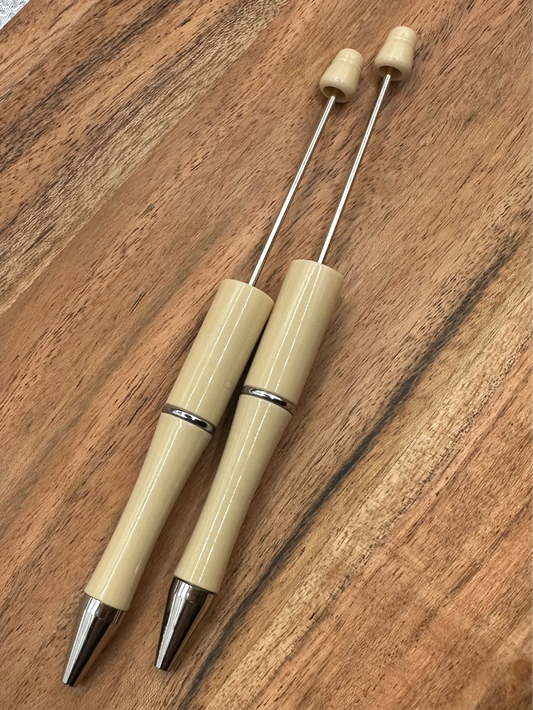 Beige -Beadable Pen