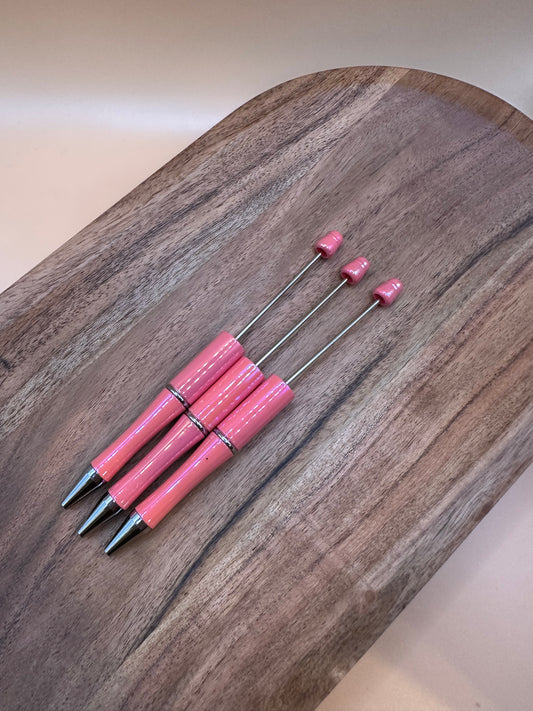 Salmon Pink Opal- Beadable Pen
