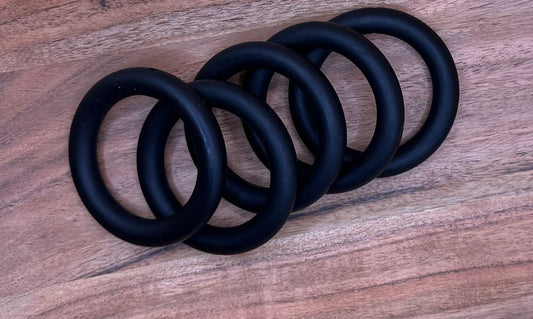 Black Solid- Silicone Ring 65mm