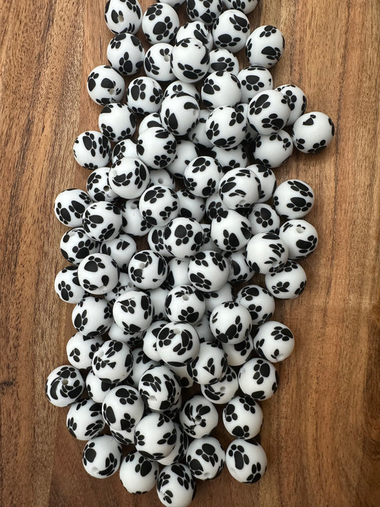 Paw Print- Silicone 15mm