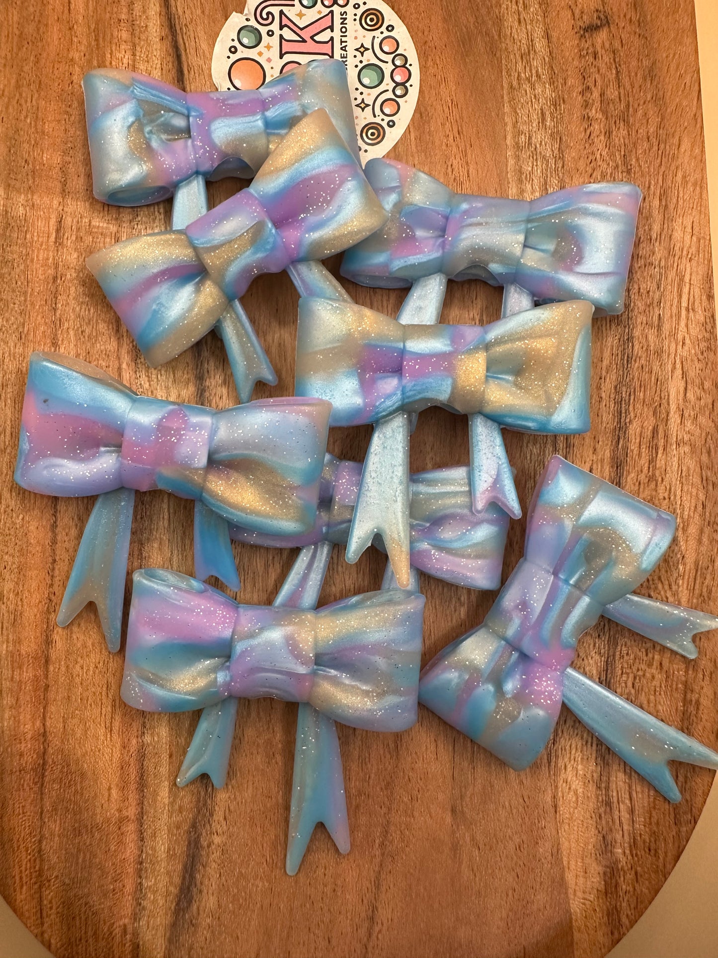 Straw Topper & Focal Bow - Silicone Bead