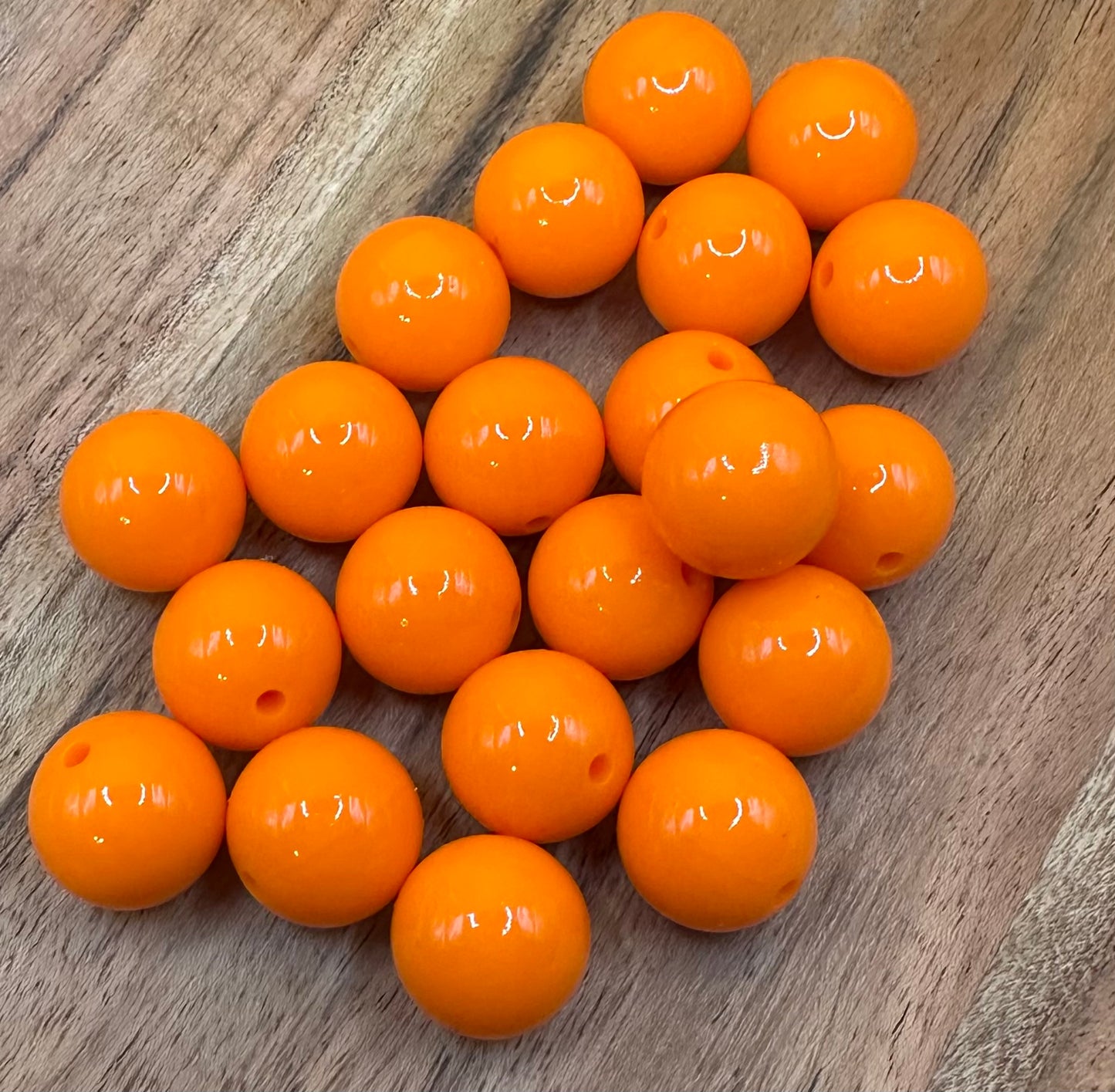 Orange - Liquid Silicone Bead 15mm