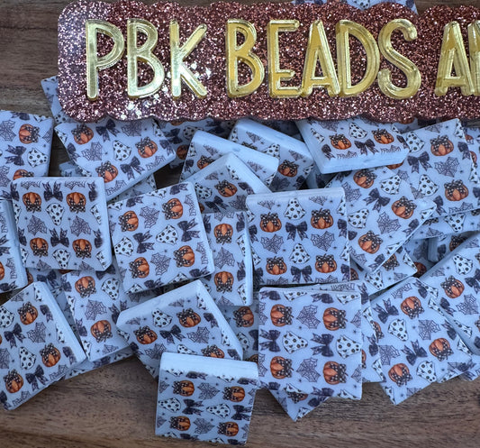Ghosty, Bows, and Pumpkins - EXCLUSIVE TO PBK- Silicone Focal Bead