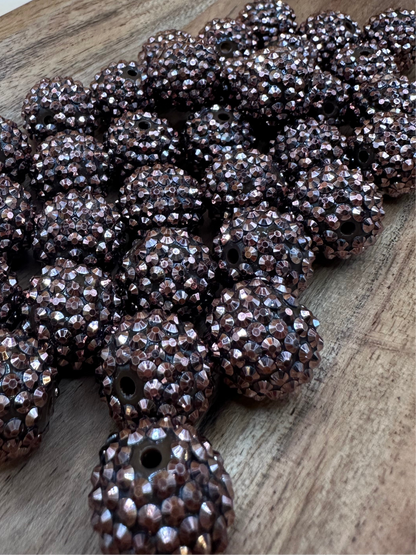 Cocoa- Rhinestone Acrylic 20mm