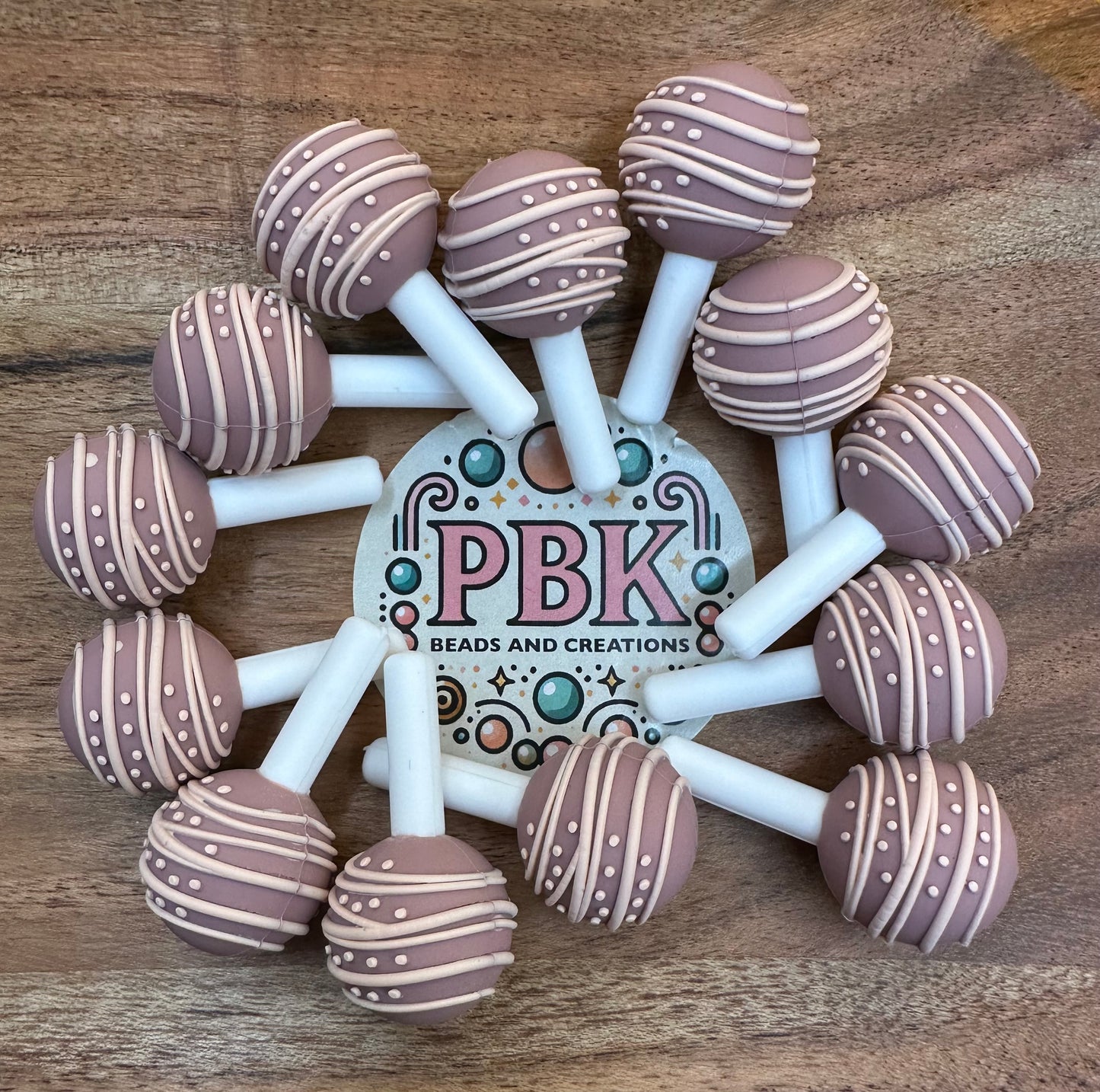 3D Cake Pop- EXCLUSIVE TO PBK- Silicone Focal Bead