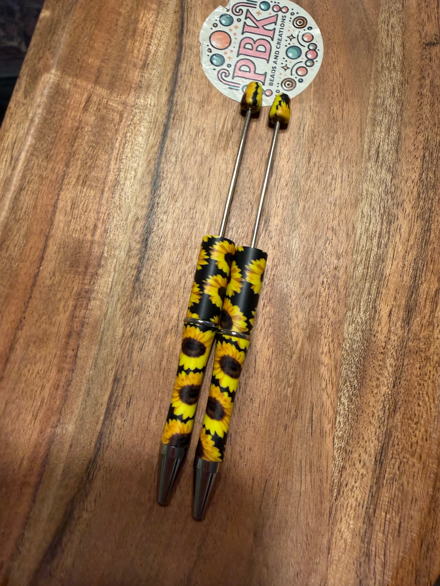 Sunflower Print- Beadable Pen
