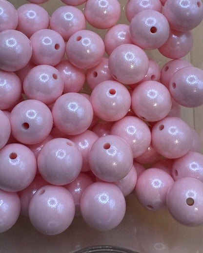 Cherry Blossom Pink- Opal Silicone Bead 15mm