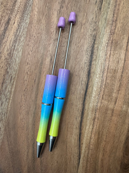 Colorful Glitter -Beadable Pen