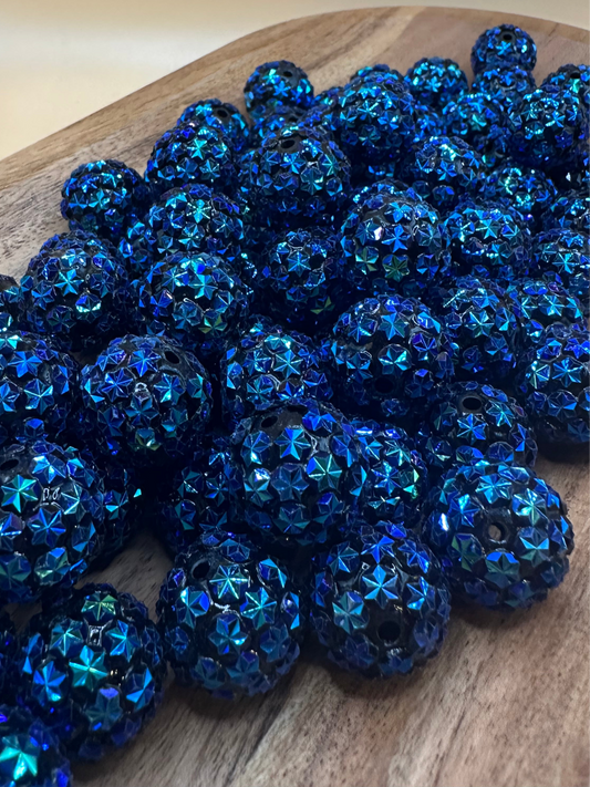 Starry Nights- Rhinestone Acrylic 20mm