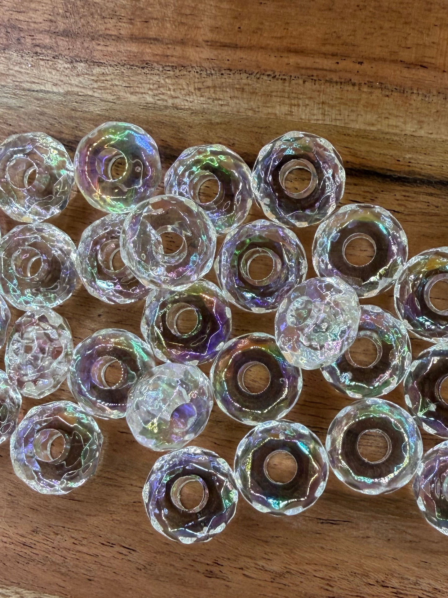 Clear Iridescent Acrylic Spacer