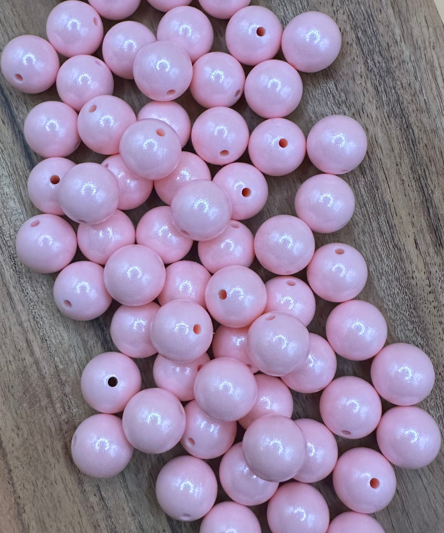 Cherry Blossom Pink- Opal Silicone Bead 15mm