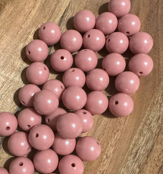 Blush - Opal Silicone Bead 15mm