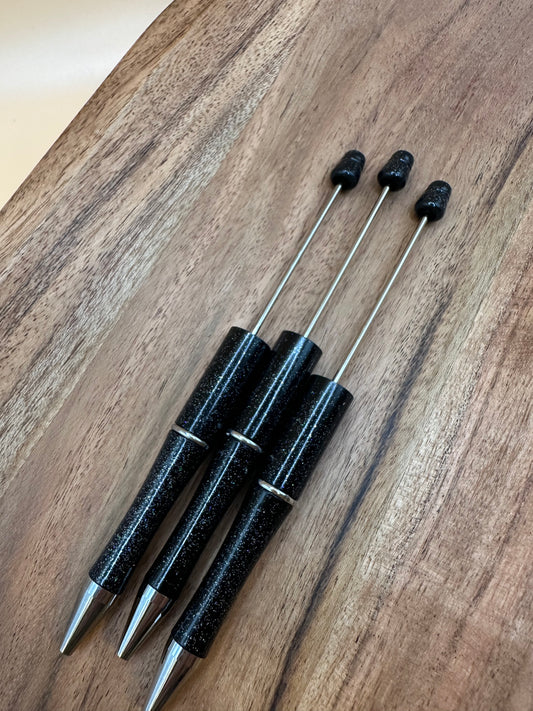 Midnight Glitz- Beadable Pen