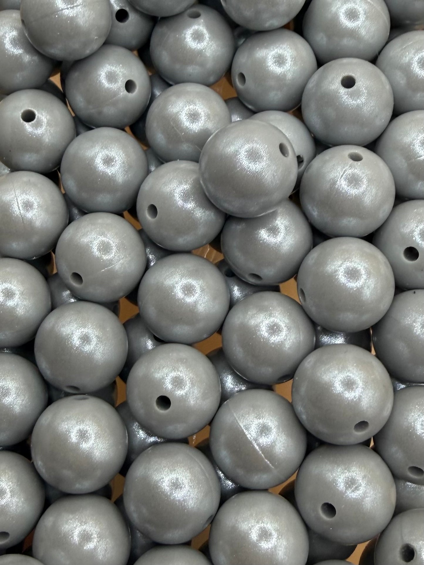 Gray Opal - Silicone Bead 15mm