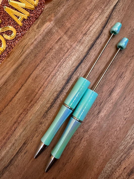 Tiffany Blue Opal -Beadable Pen